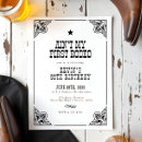 Search for western party invitations Rustic