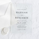 Search for formal classy elegant wedding invitations Black and white
