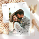 Search for wedding thank you photo postcards Modern
