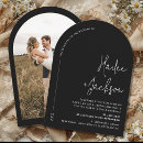 Search for classic formal elegant wedding invitations Black and white