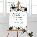 Search for navy and blush wedding signs Floral