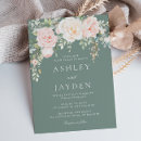 Search for blush and sage wedding invitations Garden
