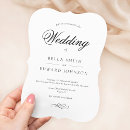 Search for bracket shape wedding invitations Classic