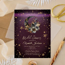 Search for moon and stars bridal shower invitations Galaxy