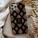 Search for gold pattern iphone cases Monogram initial