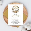 Search for white and gold first communion invitations Elegant