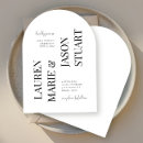 Search for simple typography wedding invitations Trendy