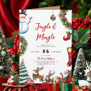 Search for jingle and mingle christmas invitations Red and white