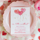 Search for sweetheart party invitations Watercolor hearts