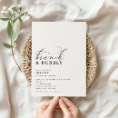 Search for brunch and bubble shower invitations Minimalist