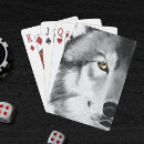 Search for white wolf playing cards Wildlife