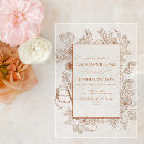 Search for orange floral wedding invitations Elegant