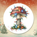 Search for vintage mushroom stickers Retro