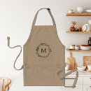 Search for watercolor leaves aprons Rustic