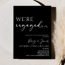 Search for elegant engagement party invitations We're engaged