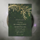 Search for hunter green and gold invitations Bride