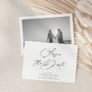 Search for horizontal save the dates Black and white