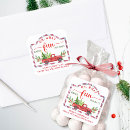 Search for rustic christmas stickers Red and green