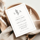 Search for white floral wedding invitations Calligraphy script