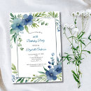 Search for elegant blue 60th birthday invitations Watercolor