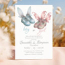 Search for butterfly gender reveal invitations Pink and blue