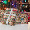 Search for vintage santa christmas wrapping paper Antique