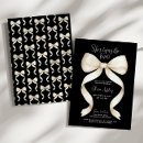 Search for black white bow bridal shower invitations Calligraphy script
