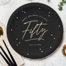 Search for black and gold paper plates Fifty