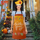 Search for happy thanksgiving aprons Orange