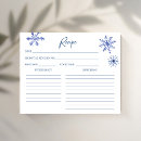 Search for love recipe cards Snow in love