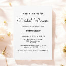 Search for black and white bridal shower invitations Simple