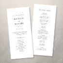 Search for black and white wedding programmes Clean