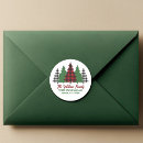 Search for red plaid return address stickers Classic