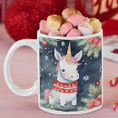 Search for unicorn christmas mugs Whimsical