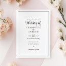 Search for classic black and white wedding invitations Timeless