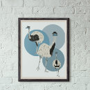 Search for flightless bird posters Emu
