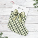 Search for green plaid christmas stockings Script