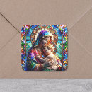 Search for the virgin mary stickers Stained glass