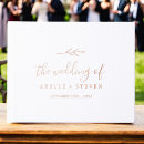 Search for monogrammed wedding guest books For her