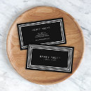 Search for black border business cards White