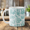 Search for vintage country mugs Toile de jouy