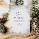 Search for snow bridal shower invitations Elegant calligraphy script