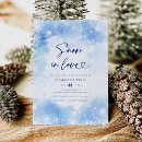 Search for winter wonderland bridal shower invitations Blue