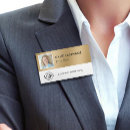 Search for gold name tags Business