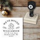 Search for moving house rubber stamps Change of address