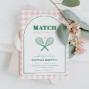 Search for tennis match invitations Retro