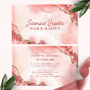 Search for pink marble business cards Aesthetician