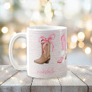 Search for pink cowgirl boots mugs Bows