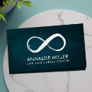Search for infinity business cards Life coach