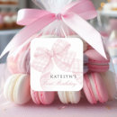 Search for pink bow stickers Girl birthday